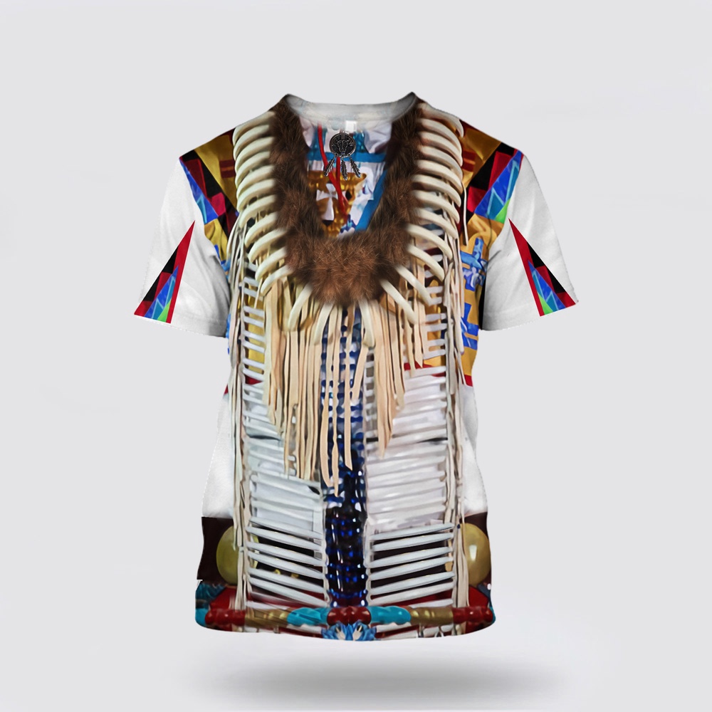 Native American T Shirt, Aboriginal Style Native American 3D All Over Printed T-Shirt, Beautiful Native American T Shirts