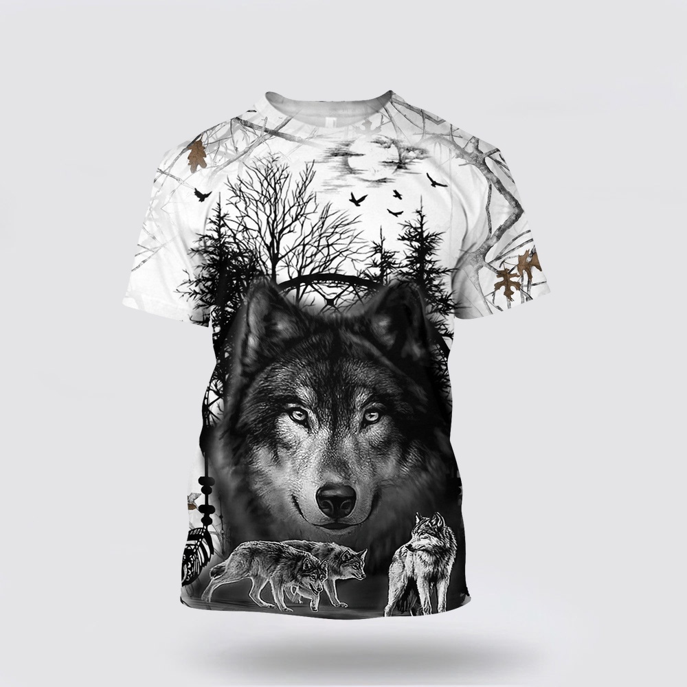 Native American T Shirt, Banish Nightmares Native Amerrican 3D All Over Printed T-Shirt, Beautiful Native American T Shirts