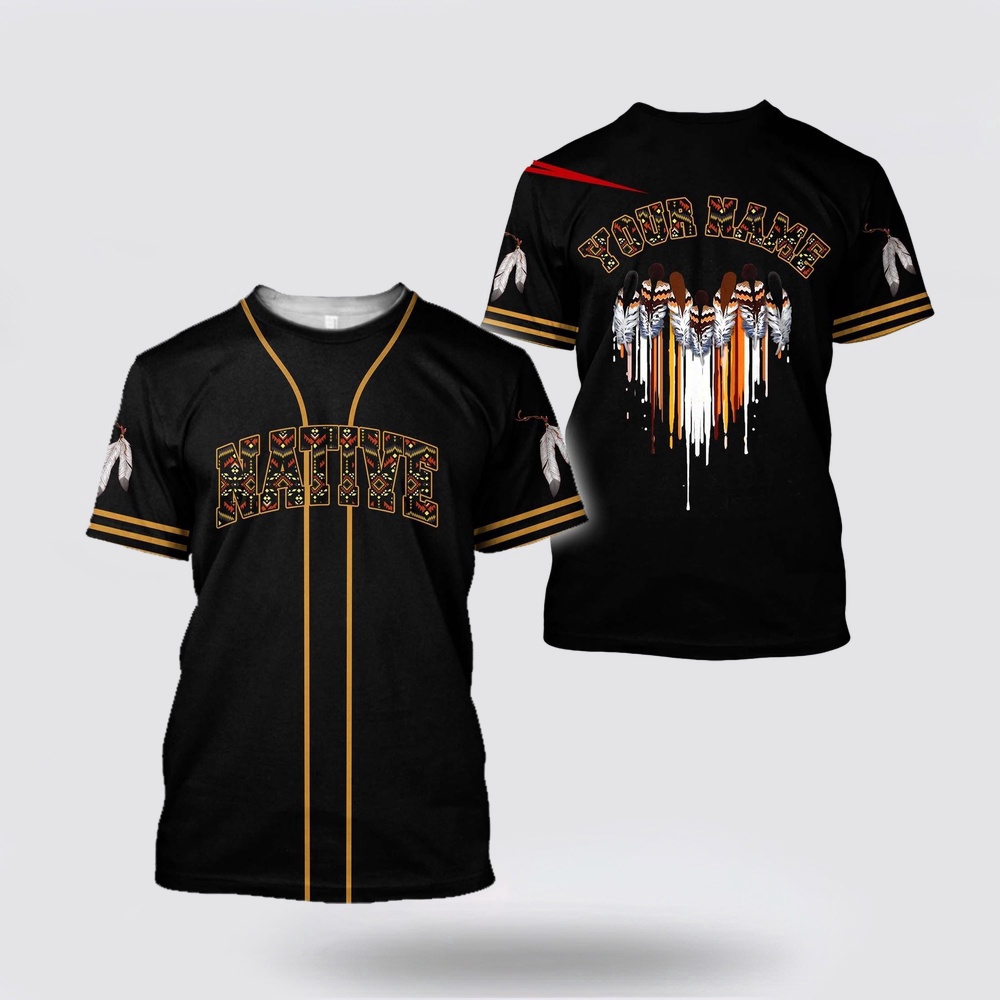 Native American T Shirt, Custom Name Aboriginal Soul Native American 3D All Over Printed T-Shirt, Beautiful Native American T Shirts