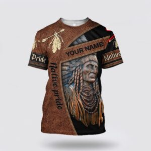 Native American T Shirt, Customize Name Pride&hellip;