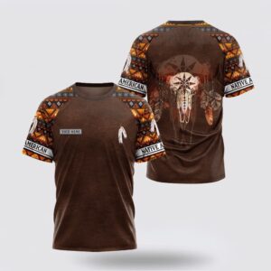 Native American T Shirt, Customized Name Cow&hellip;