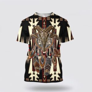 Native American T Shirt, Gazelle Skull Native&hellip;