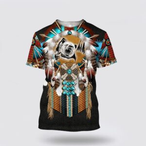 Native American T Shirt, Mighty Bear Native&hellip;
