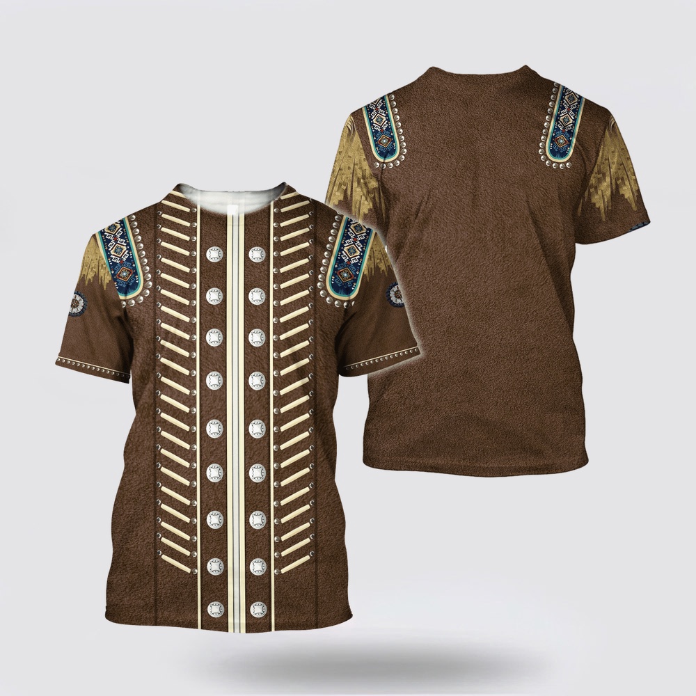 Native American T Shirt, Monumental Native American 3D All Over Printed T-Shirt, Beautiful Native American T Shirts