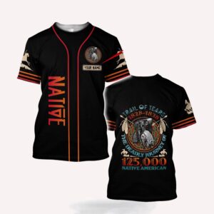 Native American T Shirt, Personalized Trail Of&hellip;