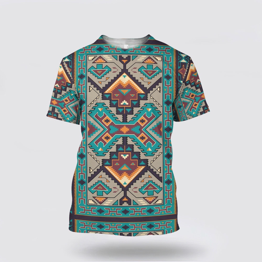 Native American T Shirt, Special Details Native American 3D All Over Printed T-Shirt, Beautiful Native American T Shirts