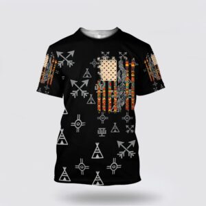 Native American T Shirt, Symbolic Patterns Native&hellip;