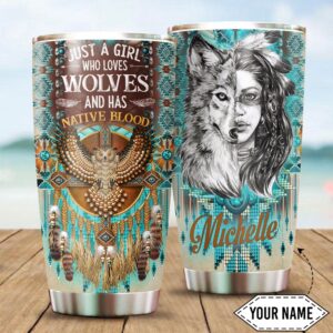 Native American Tumbler, Custom Name Just A&hellip;