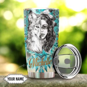 Native American Tumbler Custom Name Just A Girl Native American Steel Tumbler American Tumbler Native Tumbler 3 m3acdm.jpg