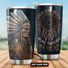 Native American Tumbler, Custom Name Listen To The Wind Native American Steel Tumbler, American Tumbler, Native Tumbler