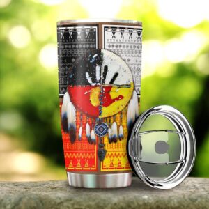 Native American Tumbler, Dreamcatcher Red Hand Native&hellip;