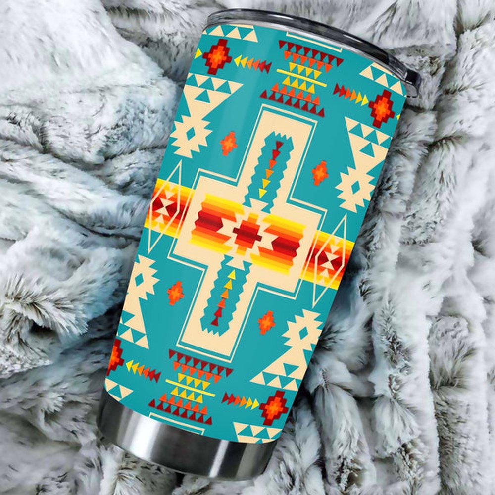 Native American Tumbler, Native American Pattern, American Tumbler, Native Tumbler