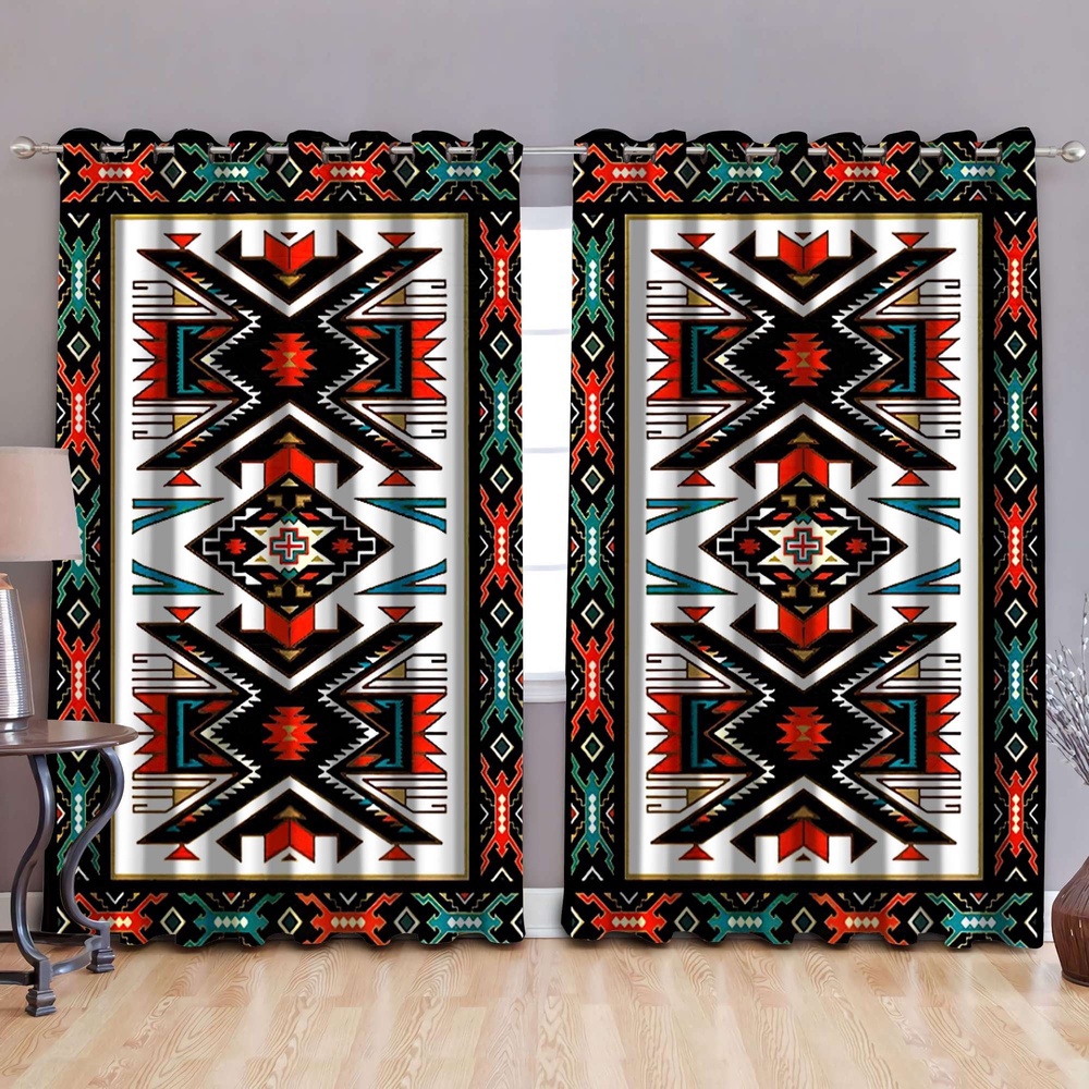 Native American Window Curtains, Brocade Motifs Native American Window Curtains, Window Curtains