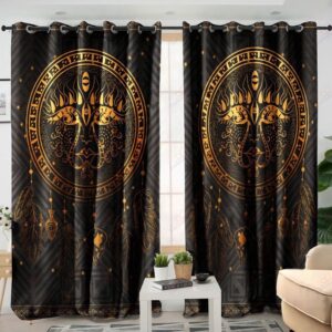 Native American Window Curtains, Dreamcatcher Mystic Native&hellip;