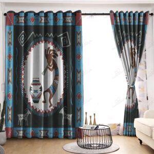 Native American Window Curtains, Kokopelli Dance Native&hellip;
