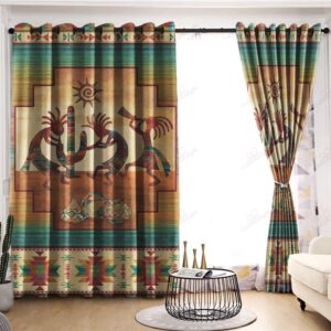 Native American Window Curtains, Kokopelli Sun Native&hellip;