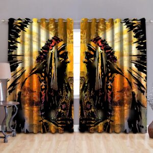 Native American Window Curtains, Proud Native American&hellip;