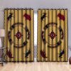 Native American Window Curtains, Red Thermal Grommet Native American Window Curtains, Window Curtains Native American Window Curtains, Red Thermal Grommet Native American Window Curtains, Window Curtains