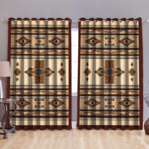 Native American Window Curtains, Tribal Ethnic Native&hellip;