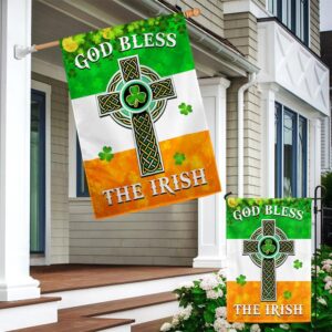 St Patrick s Flag Irish Celtic Cross Flag God Bless The Irish Flag St Patrick s Day Garden Flag 3 vc578v.jpg