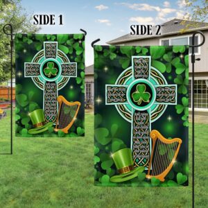 St Patrick s Flag Irish Celtic Cross Irish Blessing St. Patrick Day Flag St Patrick s Day Garden Flag 4 wwjpye.jpg