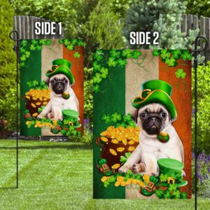 St Patrick s Flag Saint Patrick s Day Pug Irish Flag St Patrick s Day Garden Flag 4 m0buuq.jpg