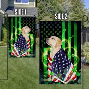 St Patrick s Flag Yellow Labrador Retriever Flag St. Patrick s Day St Patrick s Day Garden Flag 4 ix4np8.jpg