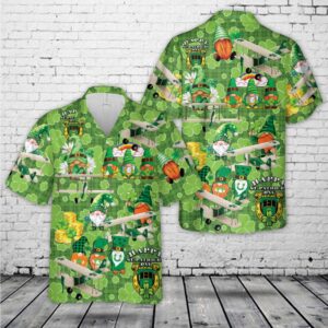 St Patricks Day Hawaiian Shirt, Airplane St.&hellip;