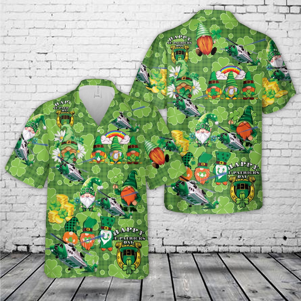 St Patricks Day Hawaiian Shirt, Irish Coast Guard St Patrick’s Day Hawaiian Shirt
