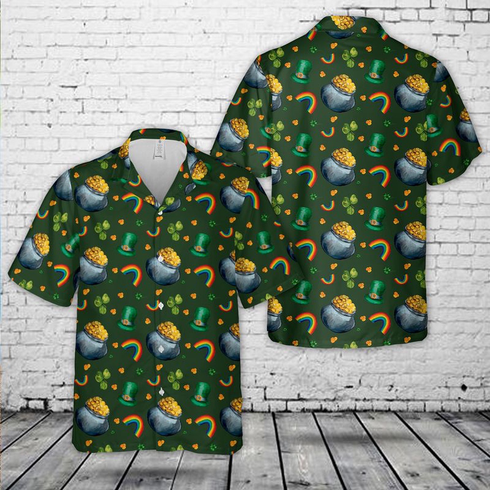 St Patricks Day Hawaiian Shirt, Irish St Patrick’s Day Hawaiian Shirt