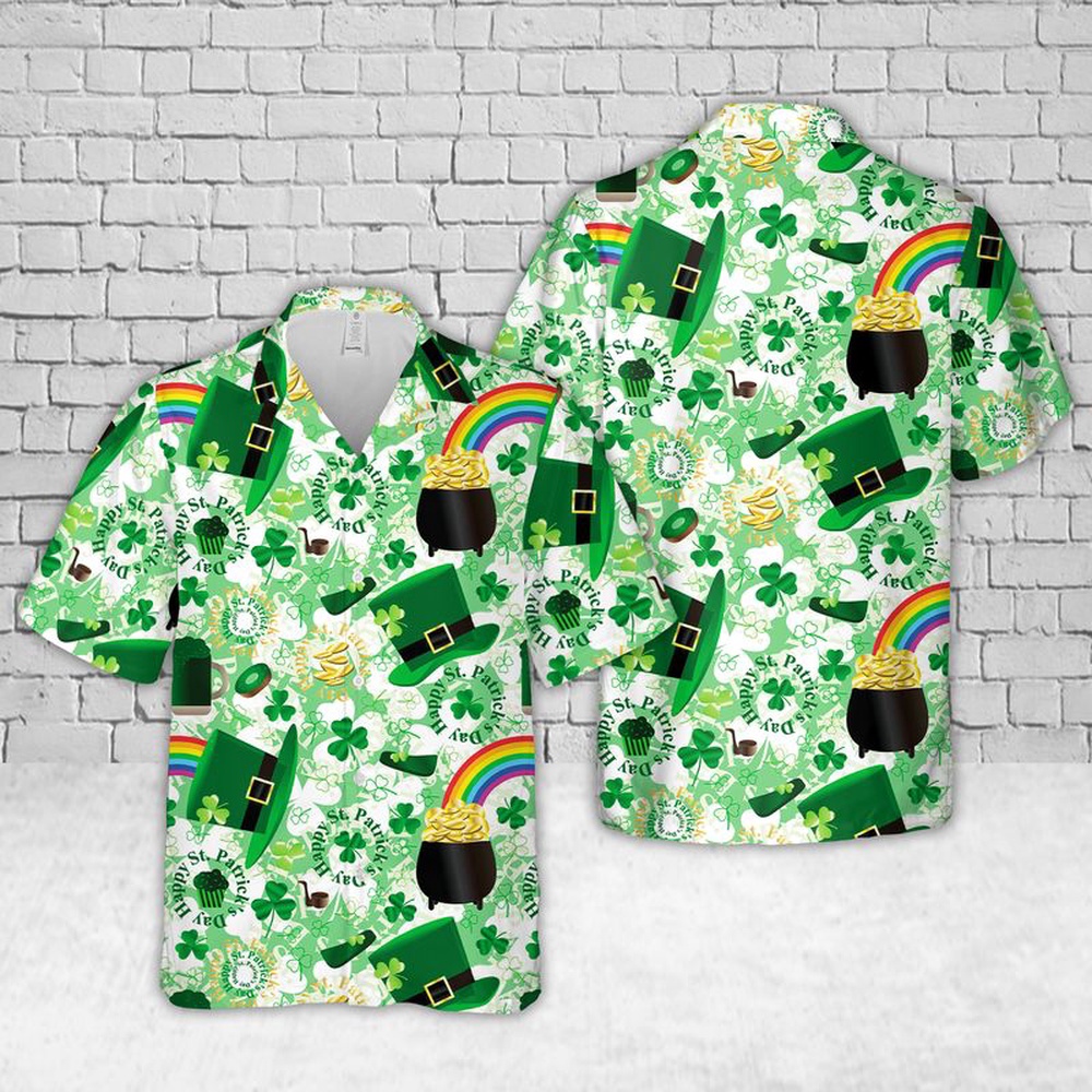 St Patricks Day Hawaiian Shirt, Irish St Patrick’s Day Hawaiian Shirt, St Patty’s Day Hawaiian Shirt