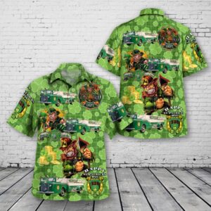 St Patricks Day Hawaiian Shirt, Mill Creek&hellip;
