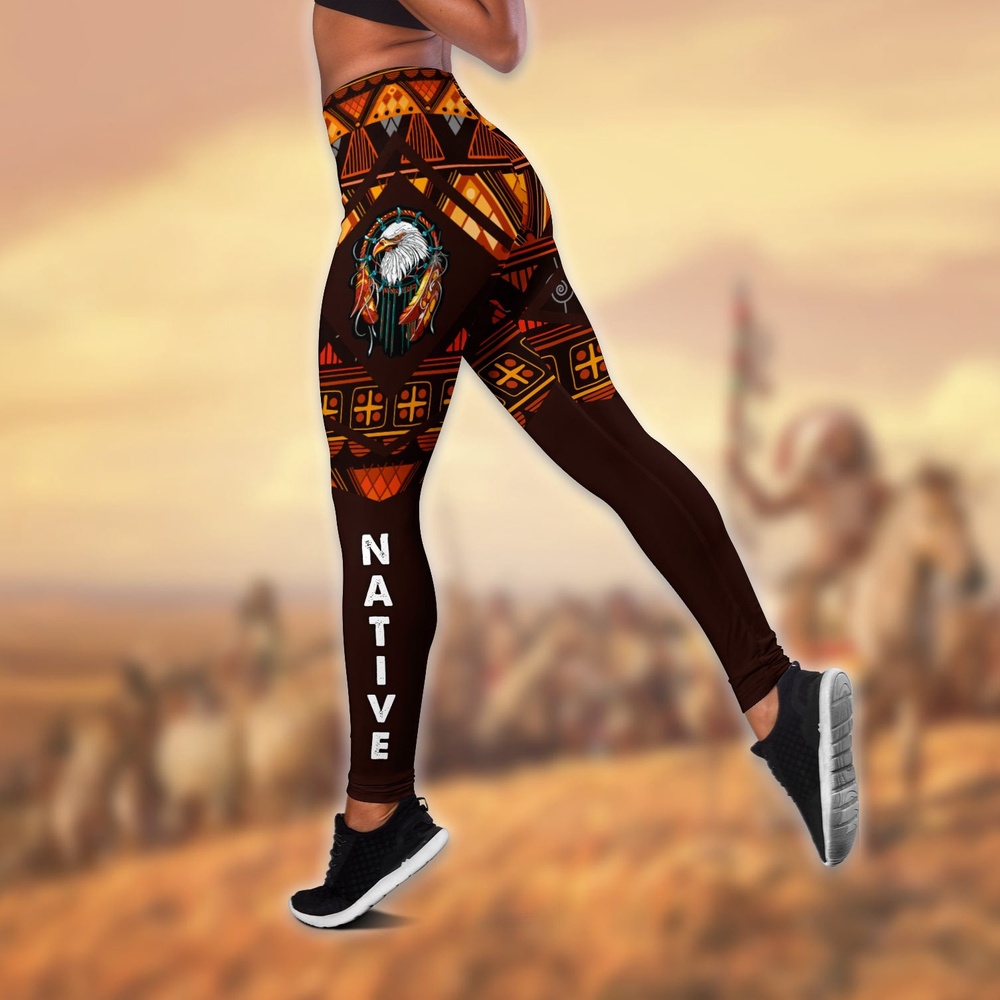 Symbol Of The Land Native American Hoodie Leggings Set, Native American Hoodies, Native American Leggings