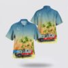 Texas Longhorn Hawaiian Shirt, San Antonio, Texas, Shurmed Ems Ambulance Hawaiian Shirt