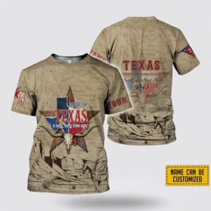 Texas T Shirt, Personalized Made In Texas A Long Long Time Ago All Over Print T-Shirt, Texas Longhorns T Shirt