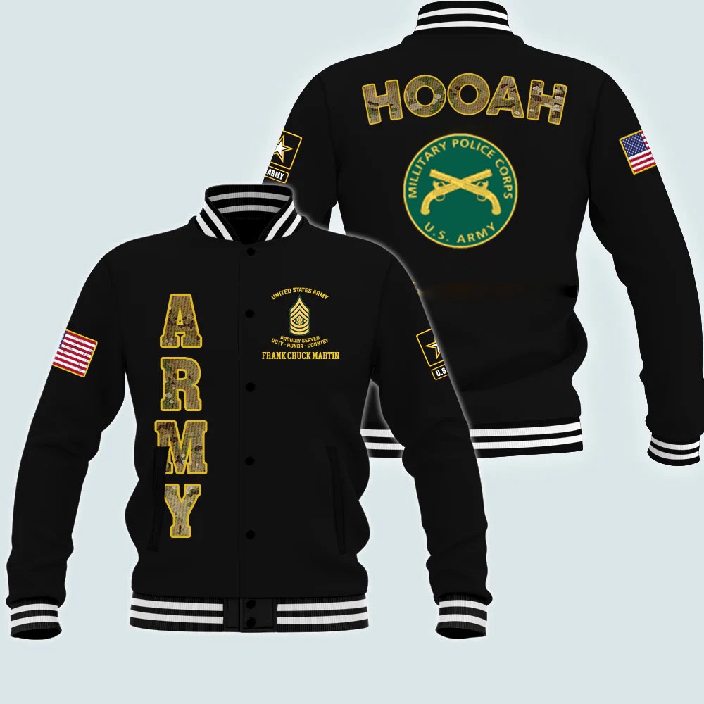US Army Jackets, Army Veteran Militari Police Corps Custom Jacket Proudly Served, Army Jackets, Military Jacket Men