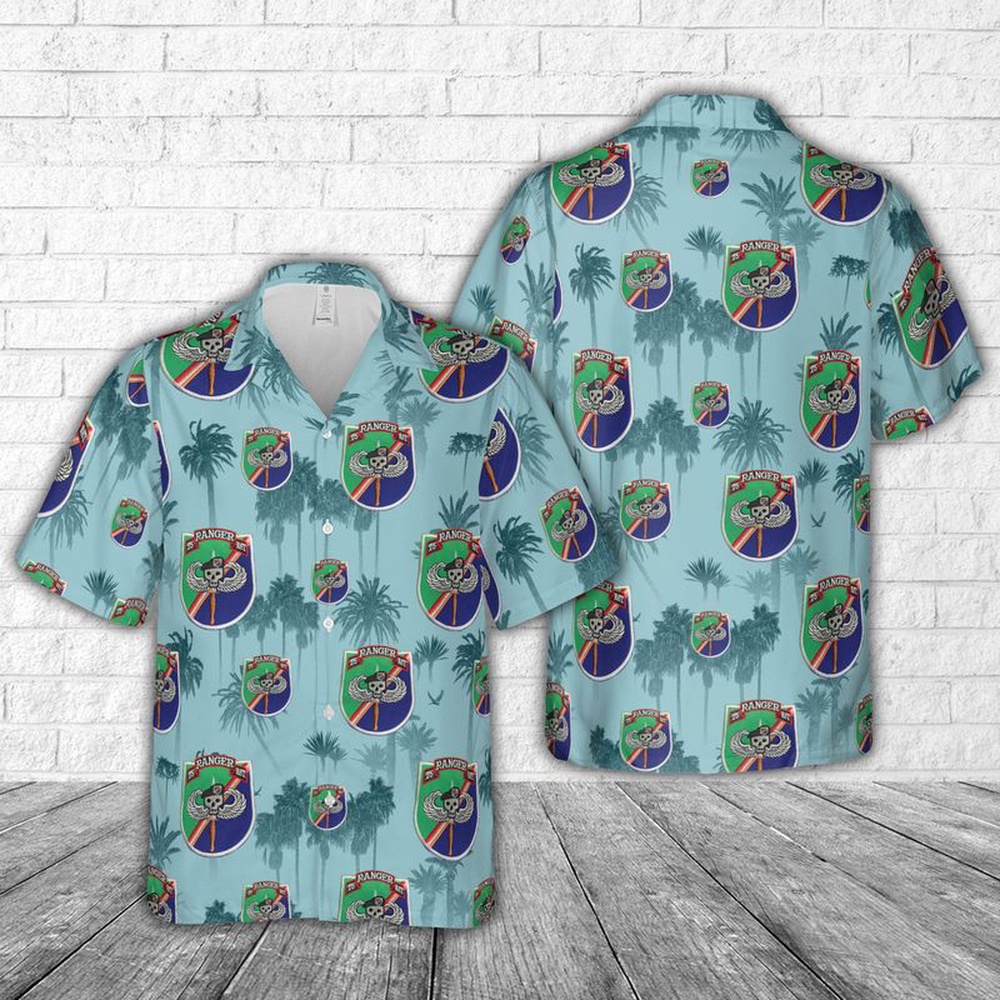 Us Army Hawaiian Shirt, US Army 75th Airborne Infantry Ranger Regiment Hawaiian Shirt Us Army Hawaiian Shirt, US Army 75th Airborne Infantry Ranger Regiment Hawaiian Shirt