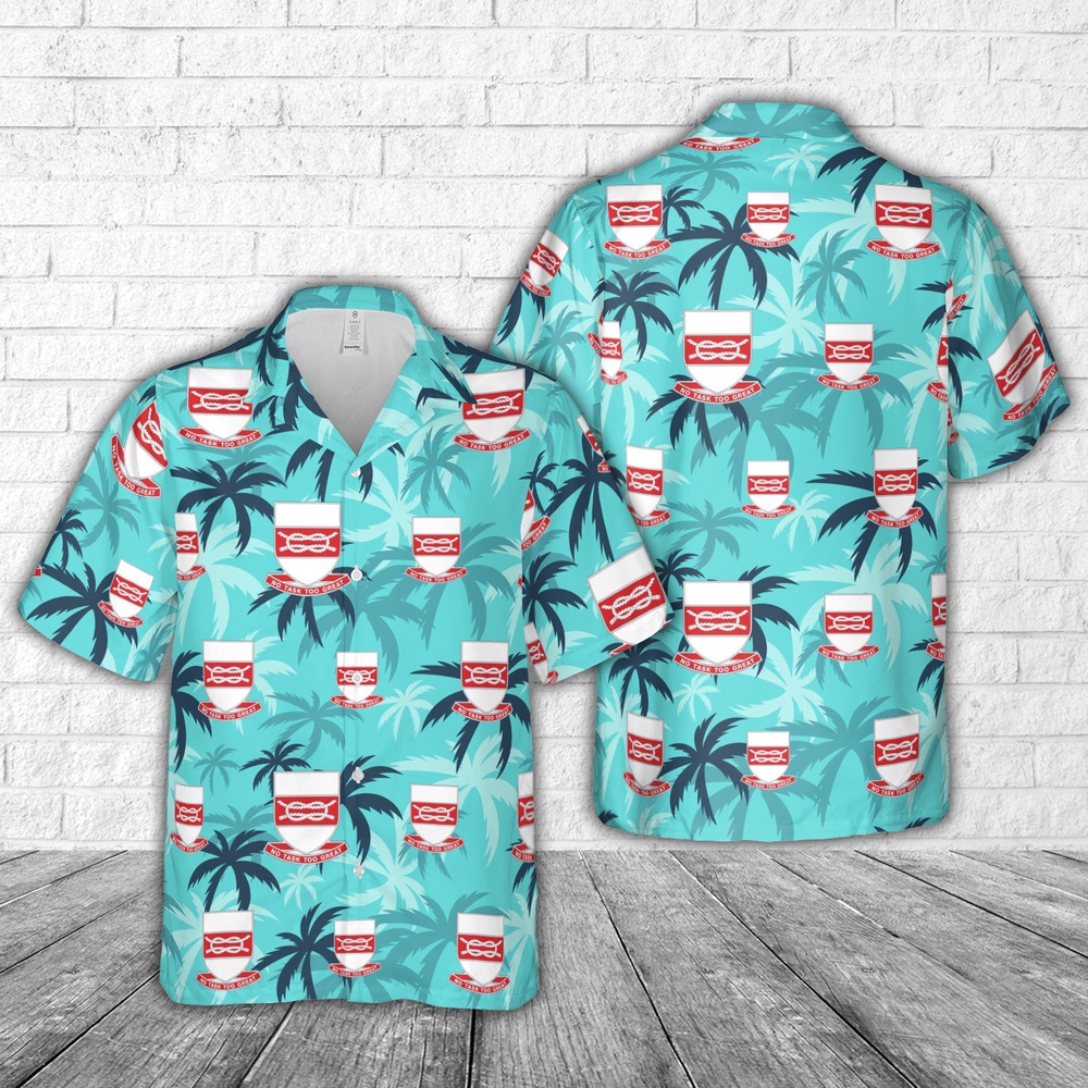 Us Army Hawaiian Shirt, US Army 97th Engineer Battalion Hawaiian Shirt