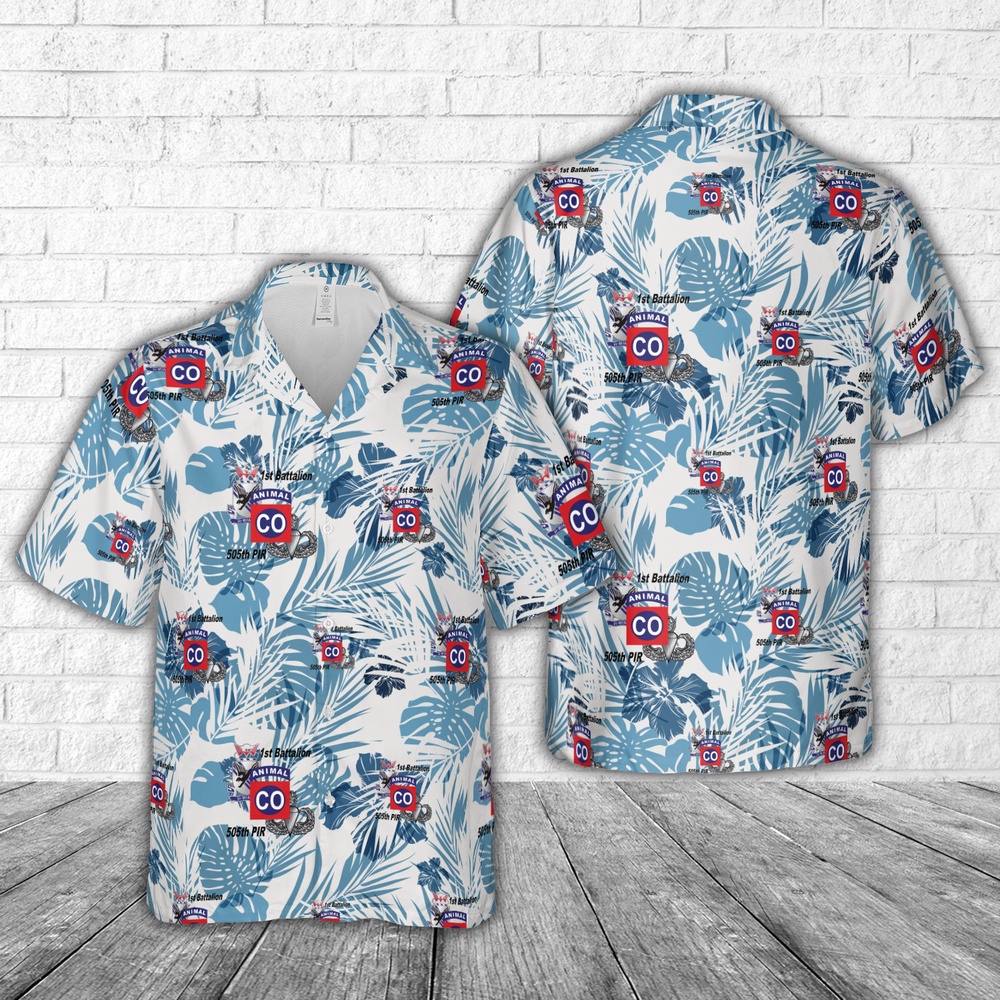 Us Army Hawaiian Shirt, US Army A Co 1-505 PIR Hawaiian Shirt Us Army Hawaiian Shirt, US Army A Co 1-505 PIR Hawaiian Shirt