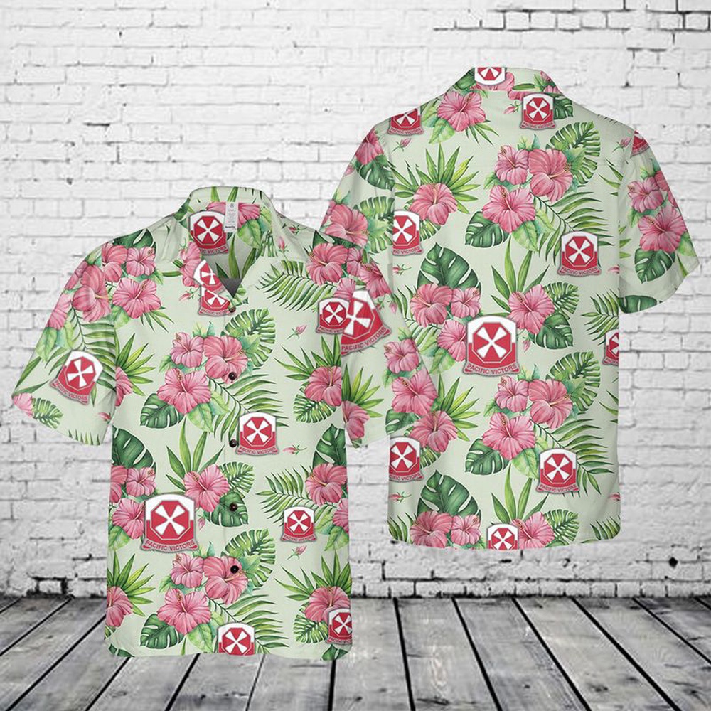 Us Army Hawaiian Shirt, US Army Eighth Army 8th Army Band Regular Fit Hawaiian Shirt