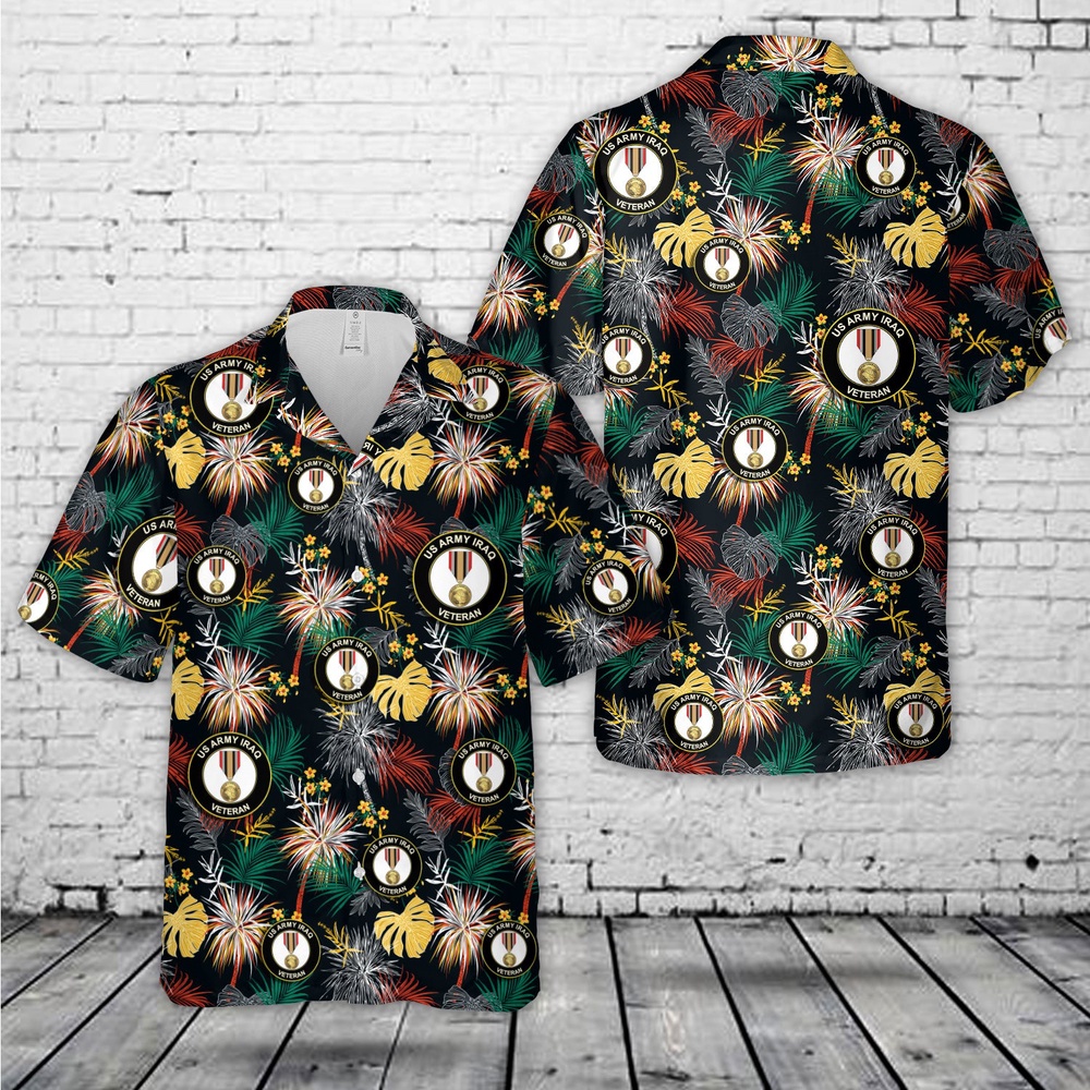 Us Army Hawaiian Shirt, US Army Iraq Veteran Hawaiian Shirt Us Army Hawaiian Shirt, US Army Iraq Veteran Hawaiian Shirt