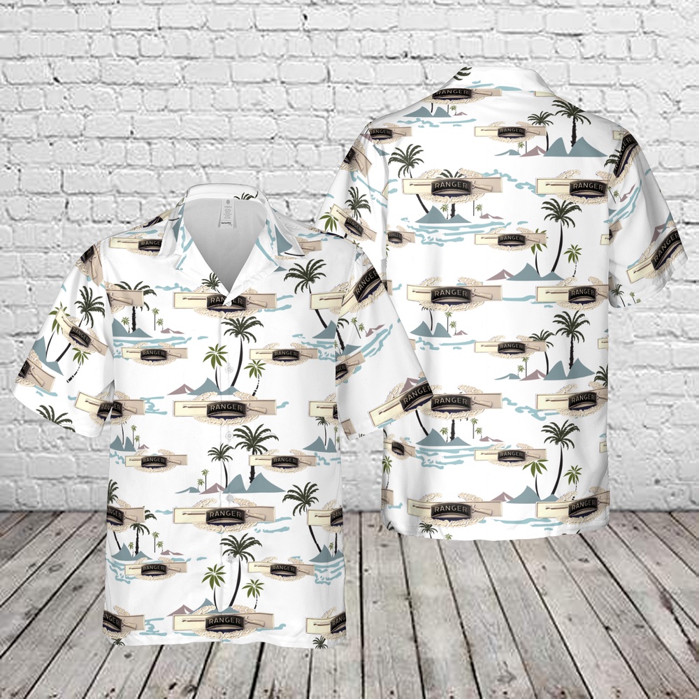 Us Army Hawaiian Shirt, US Army RANGER Combat Infantry Airborne Badge Army CIB Hawaiian Shirt Us Army Hawaiian Shirt, US Army RANGER Combat Infantry Airborne Badge Army CIB Hawaiian Shirt