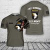 Us Army T Shirt, Personalized US Army 101st Airborne Division T-Shirt