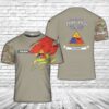 Us Army T Shirt, Personalized US Army 1st Cavalry Division T-Shirt 3D
