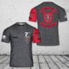 Us Army T Shirt, Personalized US Army 7th Special Forces Group (7th SFG) CIB T-Shirt 3D