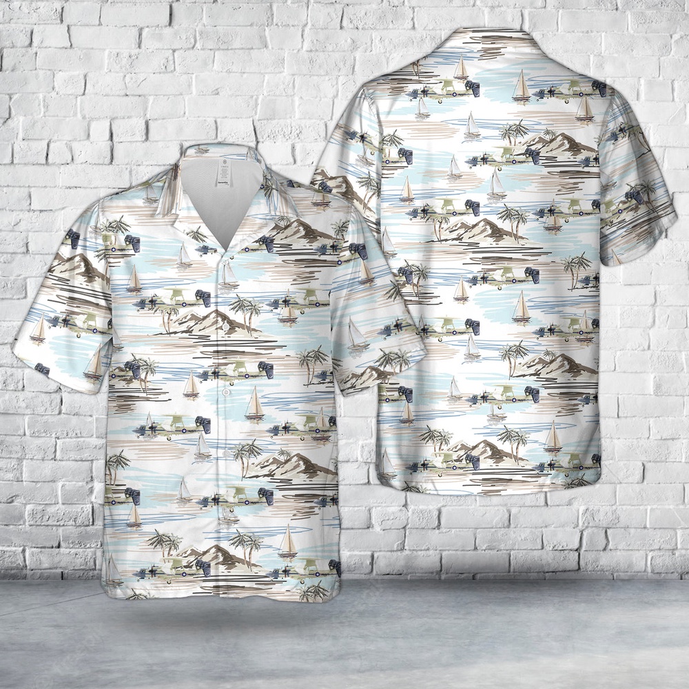 Us Navy Hawaiian Shirt, Northrop Grumman E-2C Hawkeye #166503 VAW-120 Greyhawks US Navy Naval Station Norfolk 2010 Hawaiian Shirt