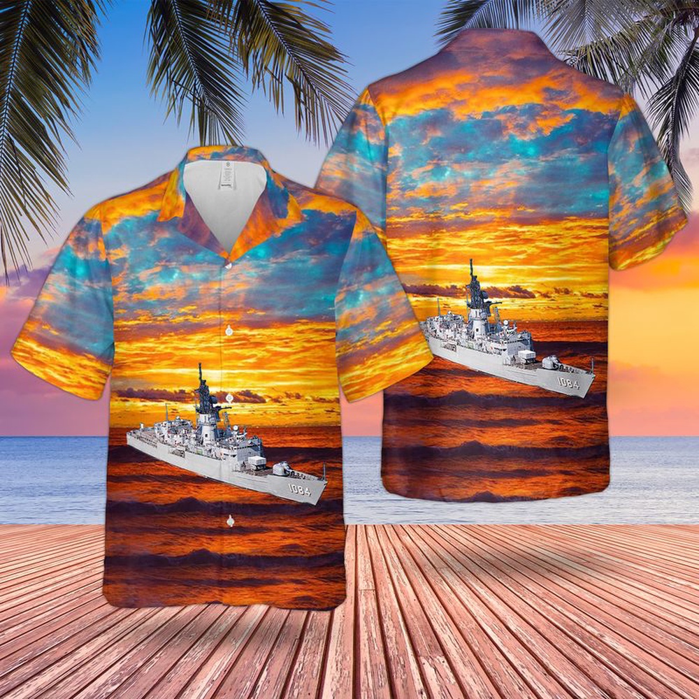 Us Navy Hawaiian Shirt, USS McCandless (FF1084) US Navy Ship Reunions Hawaiian Shirt, Military Aloha Shirt