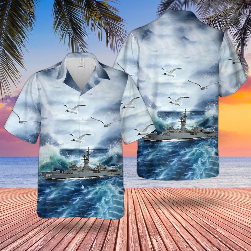 Us Navy Hawaiian Shirt, USS Reasoner (FF 1063) US Navy Ship Reunions Hawaiian Shirt, Military Aloha Shirt