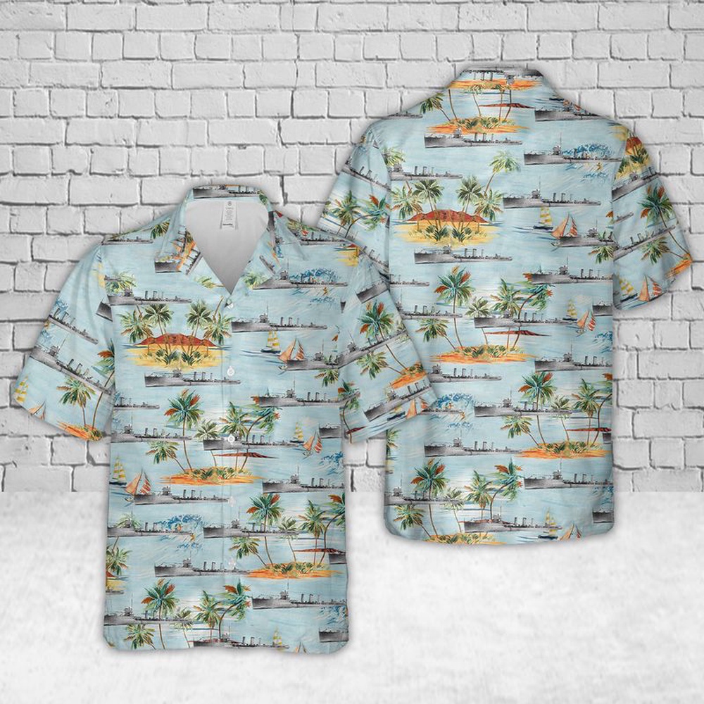 Us Navy Hawaiian Shirt, USS Sterett (DD-27) US Navy Ship Reunions Hawaiian Shirts, Military Aloha Shirt
