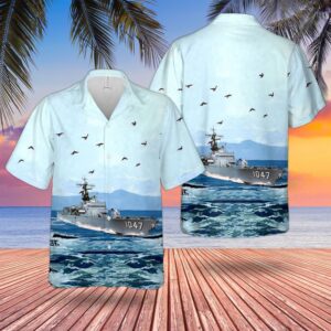 Us Navy Hawaiian Shirt, USS Voge (DEFF-1047)&hellip;